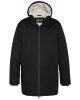 Veste Longue à Capuche Schott Bluster Sherpa Black