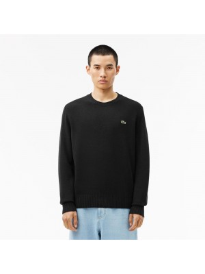 Pull Col Rond en Laine Lacoste AH2916 031 Black