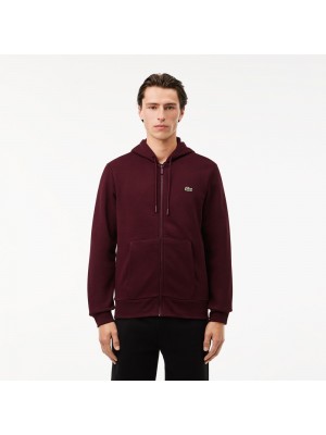 Sweatshirt zippé à capuche Lacoste SH9626 BZD Expresso